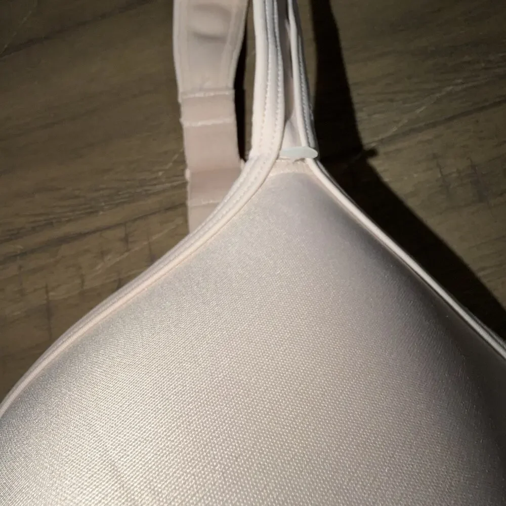 Bali One Smooth U Ultra Lt Minimizer Bra 38DDD 3490 Satin Trim Underwire Womens